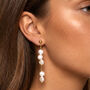 Women's Long Drop Pearl Earrings, Wedding Jewellery, thumbnail 1 of 5