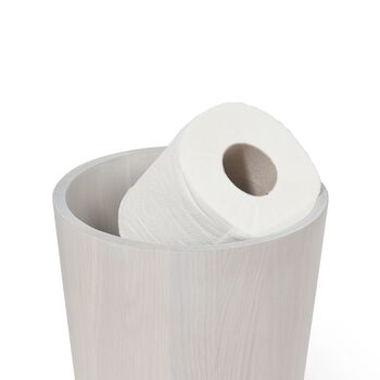 Solid Oyster White Oak Contemporary Storage Bin, 2 of 5
