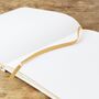 Personalised Wedding Square Linen Notebook, thumbnail 7 of 12