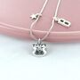 Happy Cat Personalised Triple Charm Necklace, thumbnail 1 of 2