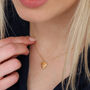 Personalised 18ct Gold Plated Opal And Enamel Necklace, thumbnail 2 of 4