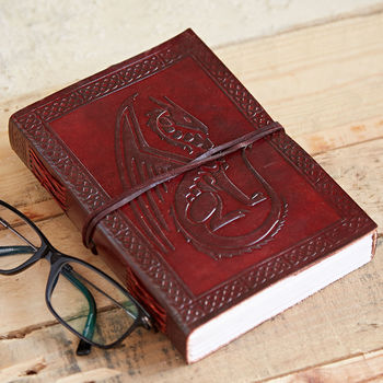 Celtic Dragon Leather Journal, 4 of 12