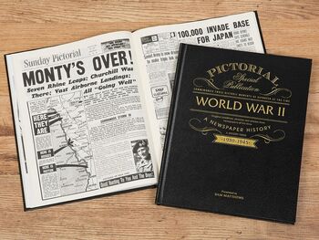 Ww2 Pictorial Personalised Deluxe War History Book, 2 of 7