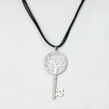 Large Sparkly Key Pendant Necklace, 2 of 5