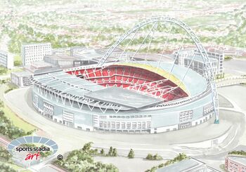 Wembley Stadium Fine Art Print, 2 of 3