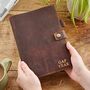 Personalised Buffalo Leather Refillable Journal, thumbnail 1 of 11