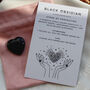 Polished Black Obsidian Heart With Gift Bag, thumbnail 5 of 6