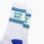 Gym Bro Organic Cotton Sports Socks In White, thumbnail 2 of 4