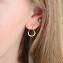 Silver Organic Twist Hoop Earrings, thumbnail 3 of 8