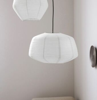 White Rice Paper Lampshade, 2 of 3