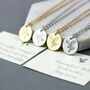 Etched Birth Flower Necklaces, thumbnail 1 of 12