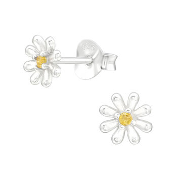 Sterling Silver Delicate Daisy Earrings In A Gift Tin, 2 of 10
