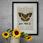 Just Wing It Typography Butterfly Wall Art Print, thumbnail 4 of 4