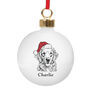 Personalised Dog Breed Christmas Bauble Hanging Decoration, thumbnail 6 of 9