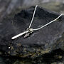 Modern Diamond And Mixed Metal Necklace, thumbnail 7 of 11