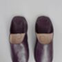 Women's Basic Moroccan Leather Slippers, thumbnail 9 of 12