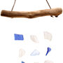 Recycled Glass Driftwood Mobile Blue And White, thumbnail 3 of 4