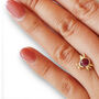 Wild Beetle Ruby Stud, Two, One Of A Kind, thumbnail 2 of 3