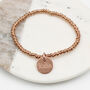 Personalised Rose Gold Plated Charm Sweetie Bracelet, thumbnail 2 of 5