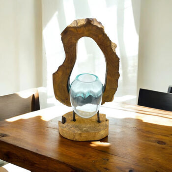Molten Glass Fruit Bowl And Decorative Bowl, 2 of 6