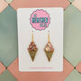 Ice Cream Glitter Resin Earrings, thumbnail 8 of 8