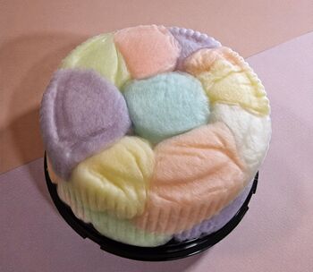 Tear And Share Candy Floss Birthday Cake Vegan, Allergen, 3 of 9