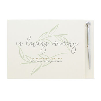 Personalised In Loving Memory Guest Book, 2 of 3