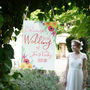 Personalised Summer Wedding Welcome Sign, thumbnail 1 of 4