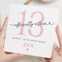 Personalised 13th Birthday Card For Daughter, thumbnail 1 of 7