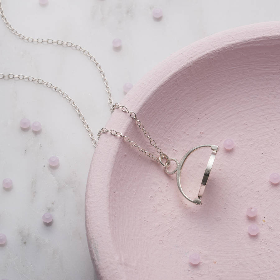 personalised spinning necklace by posh totty designs