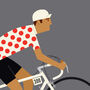 Personalised Cycling Print, King Of The Mountains, thumbnail 8 of 9