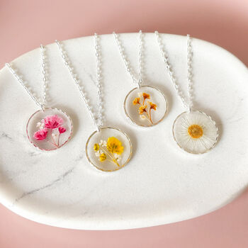 Birth Month Flower Necklace, 3 of 10