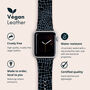 Blue Croc Vegan Leather Apple Watch Band, thumbnail 2 of 6