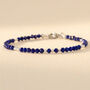 Skinny Lapis Lazuli Bracelet, thumbnail 3 of 9