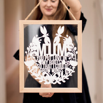 Mother's Day 'Mum' Paper Cut, 3 of 4