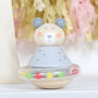 Bear Tumbler Rattle Toy And Personalised Bag, thumbnail 1 of 4