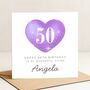 50th Birthday Card For Sister, Personalised For Her, thumbnail 2 of 8