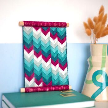 Bargello Tapestry Kit Chevron Wall Hanging, 4 of 9