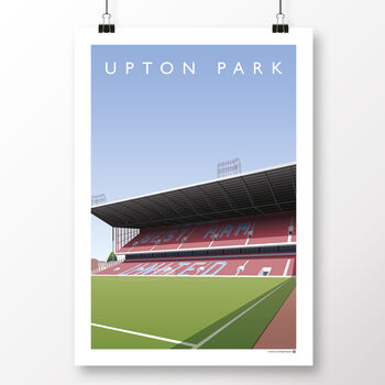 West Ham Upton Park Bobby Moore Stand Poster, 2 of 8