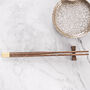 Personalised Engraved Wooden Chopsticks Non Slip Gift Set, thumbnail 3 of 6