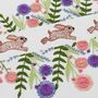 Spring Rabbits Hand Embroidery Kit, thumbnail 3 of 6