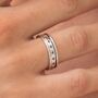 Personalised Black Star Spinner Ring In Sterling Silver, thumbnail 2 of 12