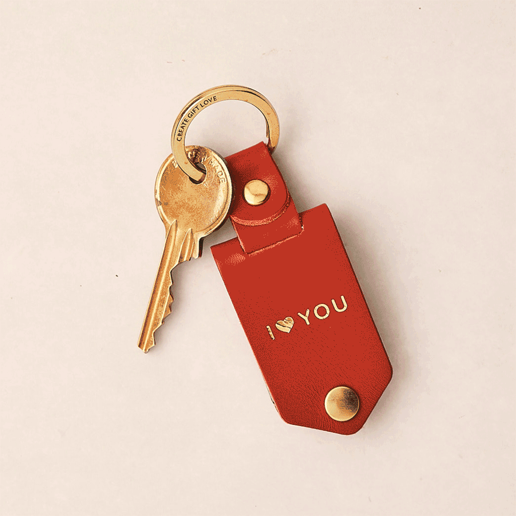 Personalised Multi Photo Leather Keyring For Couples, thumbnail 2 of 10