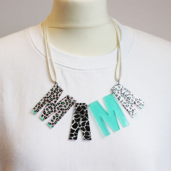 Leopard Print Mama Necklace, 8 of 12