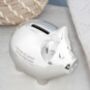 Personalised Silver Plated Piggy Bank, thumbnail 4 of 5