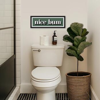 Nice Bum Framed Typography Print, 10 of 12
