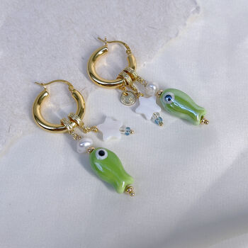 Aquatic Companions Earrings, 2 of 11