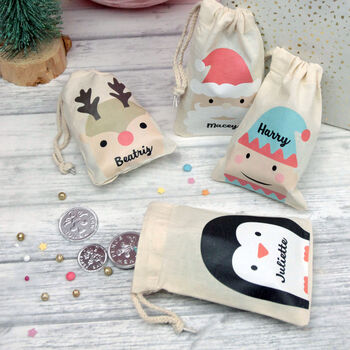 Personalised Christmas Character Gift Bags, 4 of 7