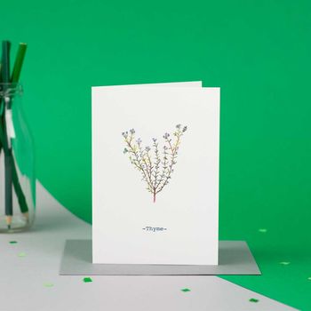 Personalised Herbs And Flowers Greetings Card, 10 of 12
