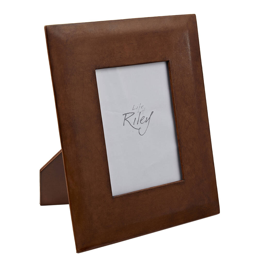 Leather Picture Frame, Set Of Three By Life Of Riley